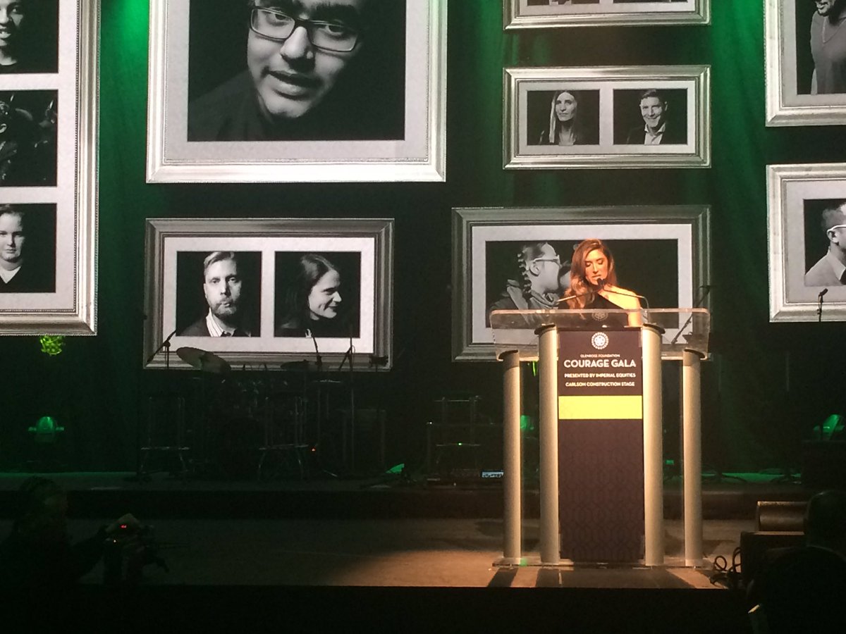 glenrosefdn's tweet photo. CourageGala emcee @CarrieADoll kicks off our sold-out event supporting Glenrose families! #WeAreCourage https://t.co/VT2aG3dljD