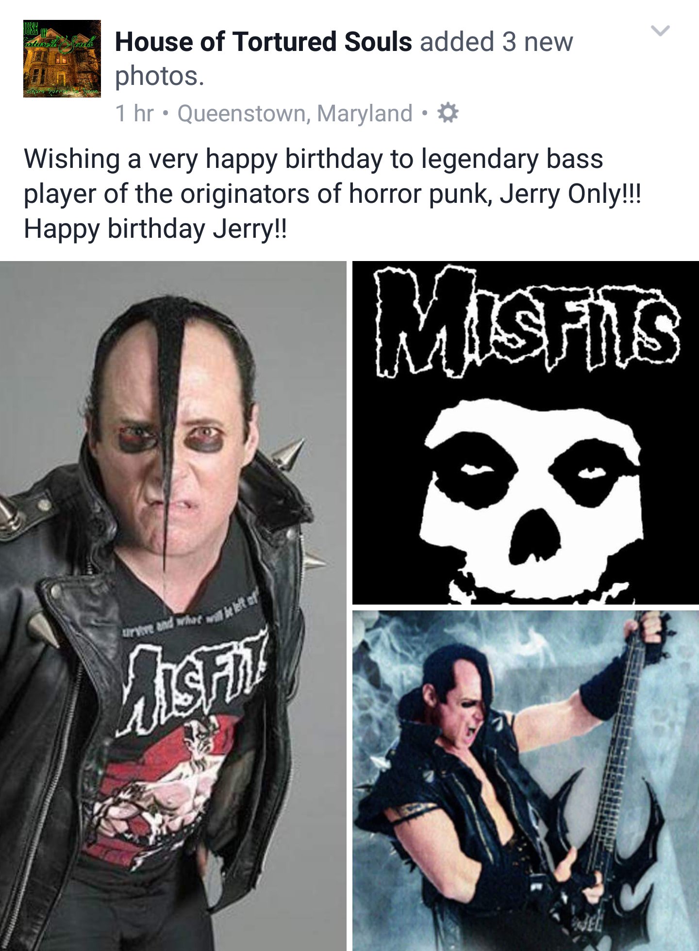 A VERY HAPPY BIRTHDAY TO ONE THE ORIGINATORS OF HORROR PUNK, JERRY ONLY!!!! 