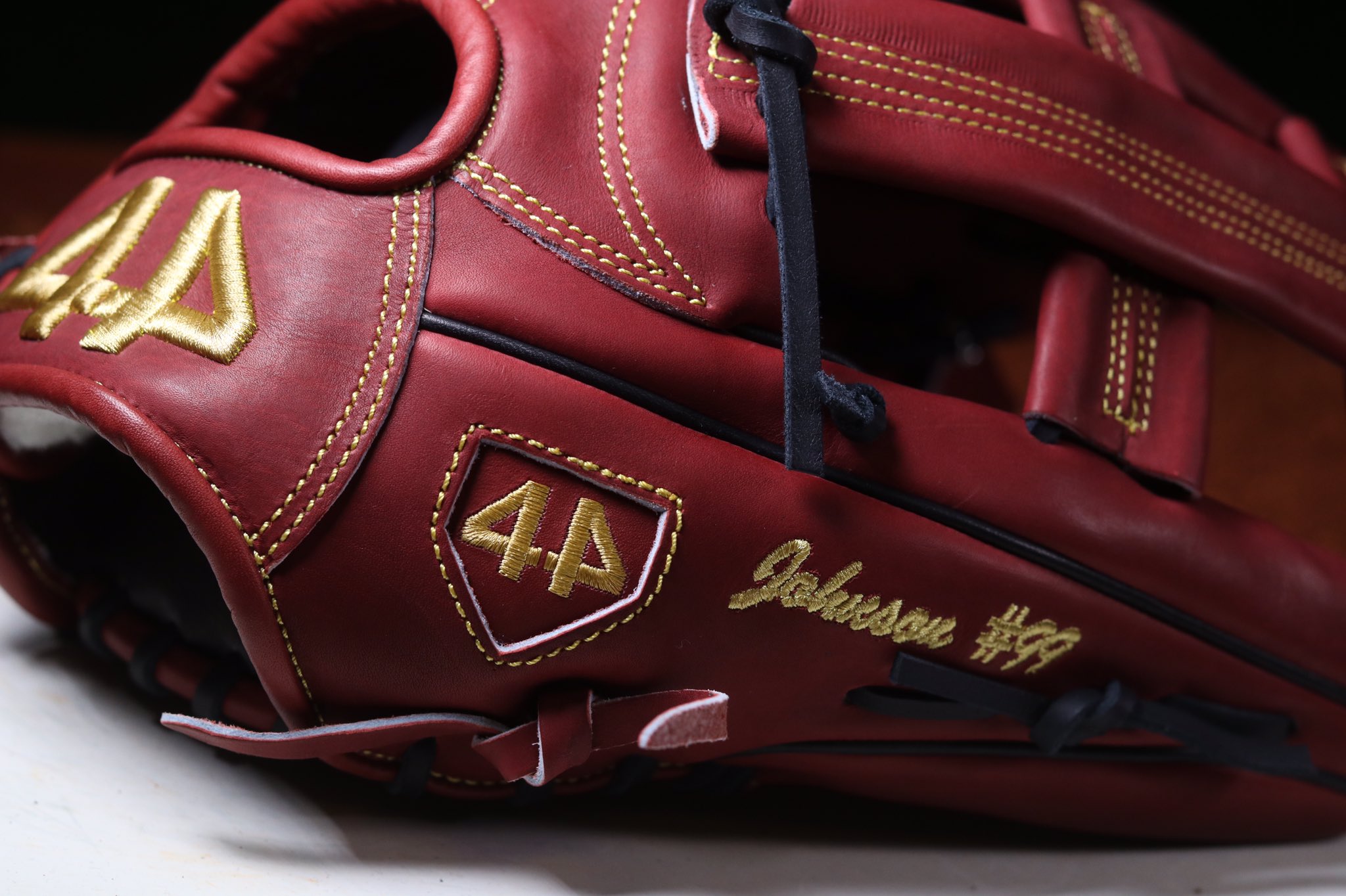 maroon and gold batting gloves