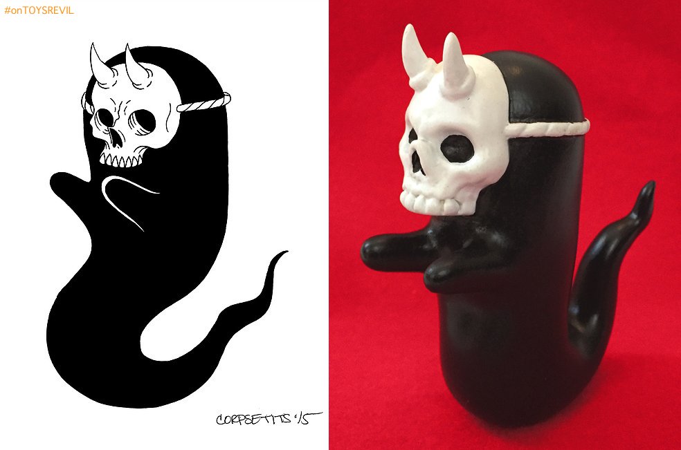 toysrevil's tweet photo. #onTOYSREVIL: https://t.co/PXpNpqkCU2 #CorpseTits’ GHOST HUG by @JunkFed - A Collectible Nightmare #toynews https://t.co/rHLmtJJZMF