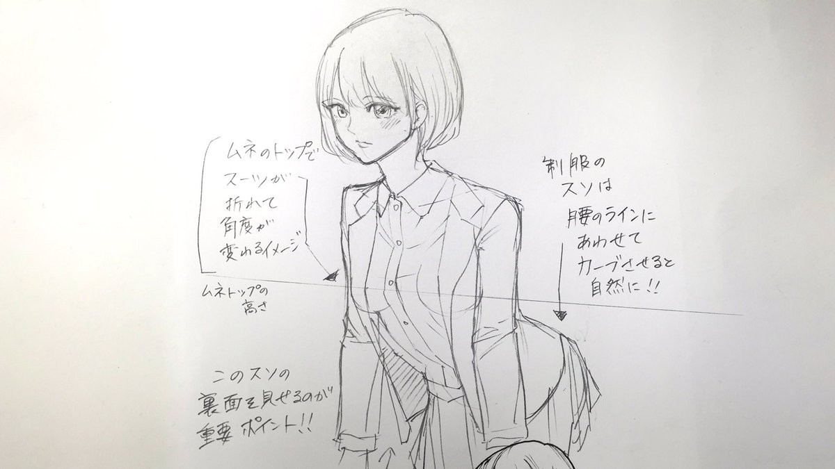 吉村拓也 イラスト講座 Auf Twitter 初心者でもカンタンに描ける 女性のワイシャツの描き方 プチ解説イラスト よろしければどうぞ T Co S0faf6inix Twitter