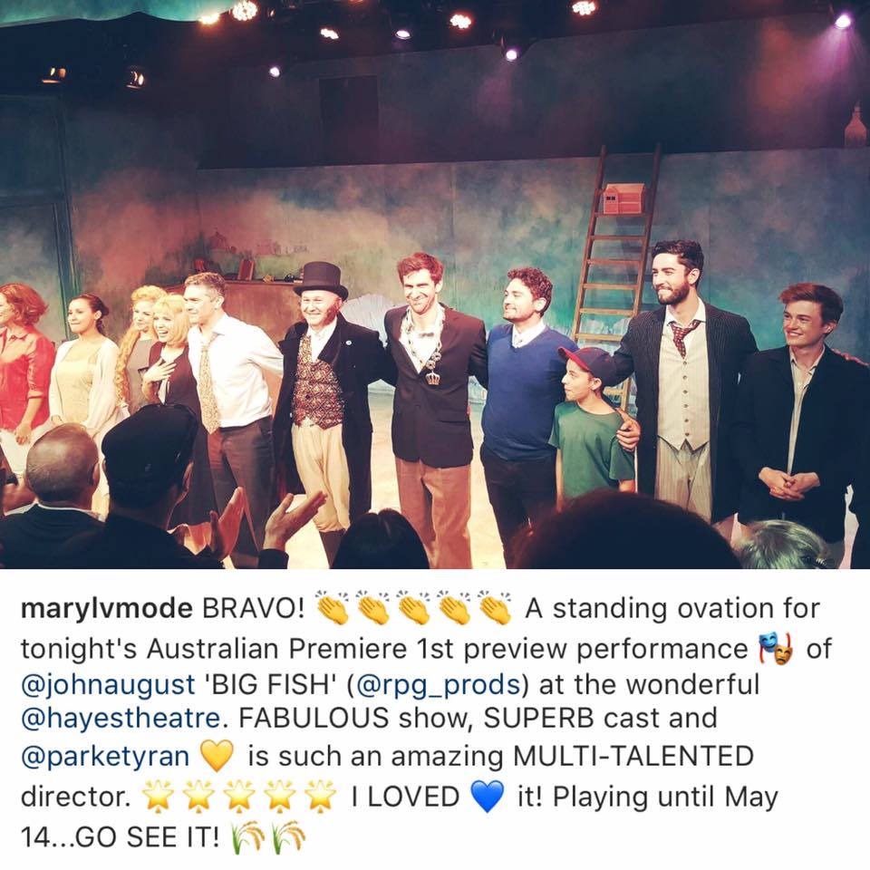 RPG_Prods's tweet image. *PREVIEW SEASON* One of many testimonials received after a standing ovation. Thank you to our cast, crew and creatives  🙌🏻💛🐠#BigFishAus
