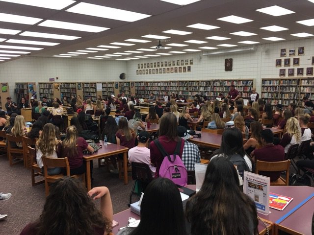SVHSCounseling's tweet photo. Thank you #HighSchoolNation for coming to #SimiHigh! What an amazing day for the Pioneers! @svhsmrmay @hanijyoussef @SvhsMaroonMob https://t.co/mHkRqFU8gA
