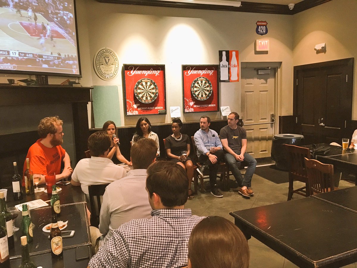 LookFar_Ideas's tweet photo. LookFar's Lindsay Fox leading a panel of #nolatech founders through a talk for @TulaneTEA! Tons of top notch #entrepreneur advice. https://t.co/pC44rz2SWt