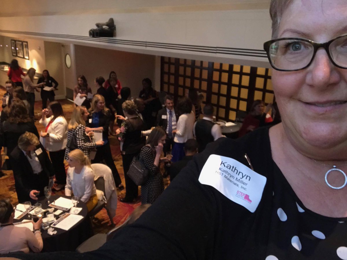 HSTMaterialsInc's tweet photo. Our very own Kathryn Miller is in Washington DC at the STEP Ahead reception! Let the festivities begin! #MFGwomen https://t.co/g18H4e4yNt