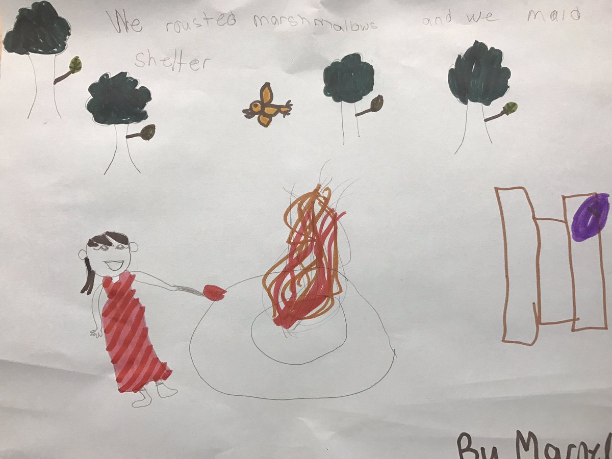 After our experience in the forest, we always try to make some time to write in our journals! :) <a href="/ForestSchoolCan/">Forest School Canada</a> <a href="/GeneralVanier1/">General Vanier PS</a>