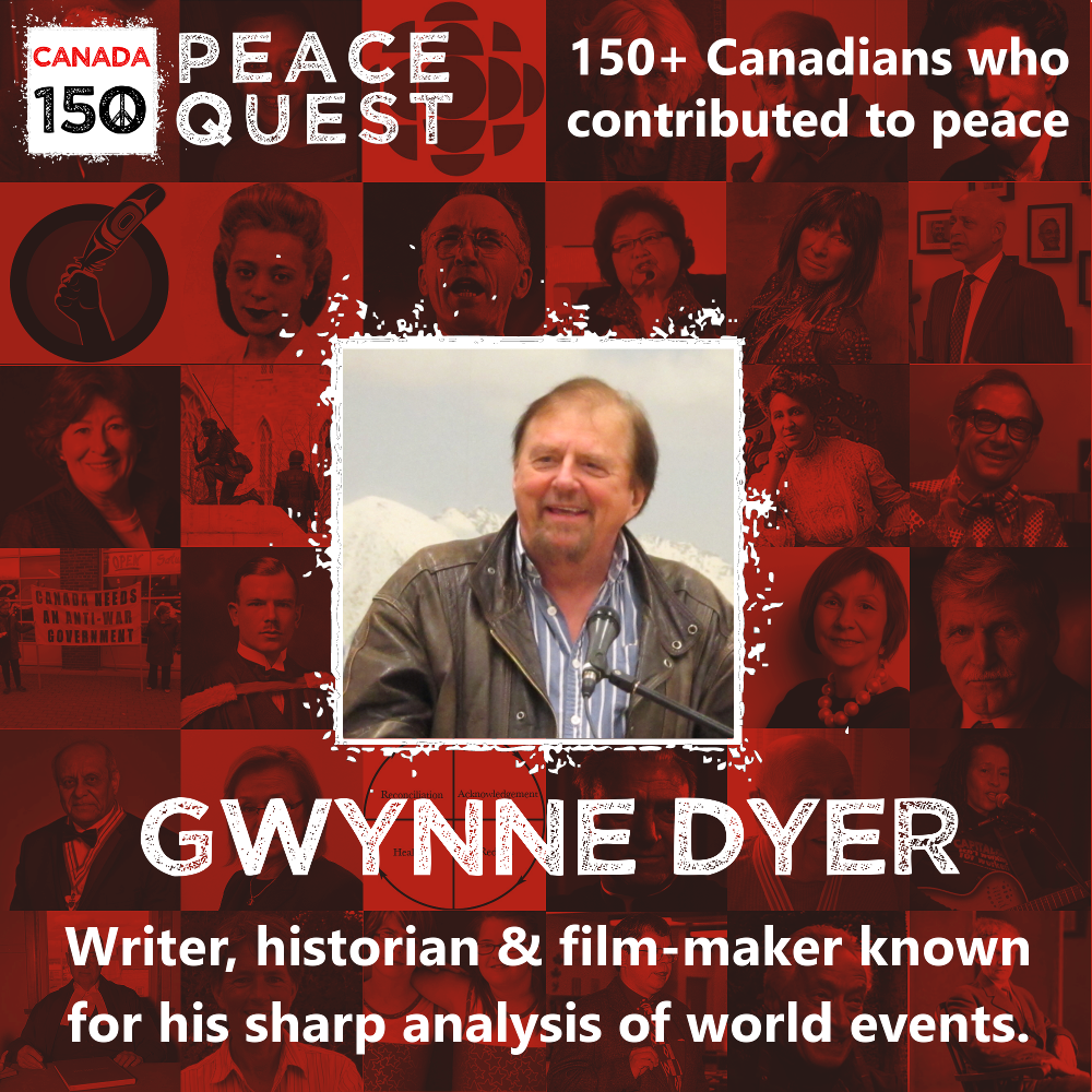 peacequestygk's tweet photo. Gwynne Dyer contributes to #peace through his sharp #analysis of #war, #climatechange &amp; current events. #Canada150 https://t.co/r3gjZo5iBT https://t.co/9zVy4hrhxq