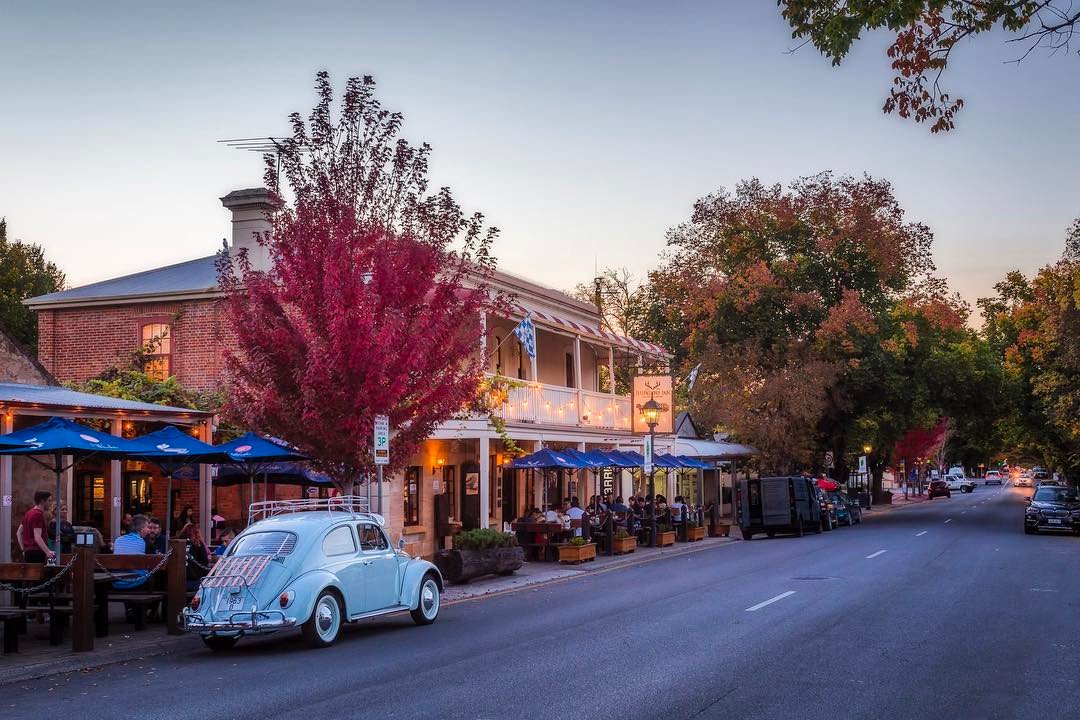 southaustralia's tweet photo. Touring #AdelaideHills' #Hahndorf in a baby blue Beetle 😍 https://t.co/tGuzLBaEep Pic: Michael Waterhouse https://t.co/VN9z6RrA3l