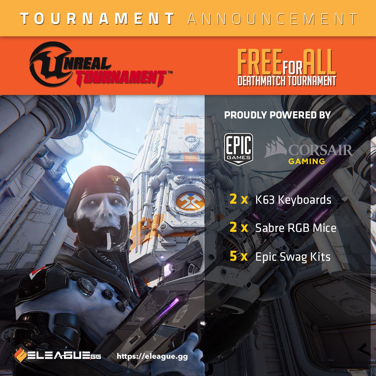 eleague_gg's tweet photo. We've got some @EpicGames swag for our UT er... Tournament this weekend!  #deathmatch #impacthammertime https://t.co/s54mac1Hby https://t.co/chhVKgGPmq