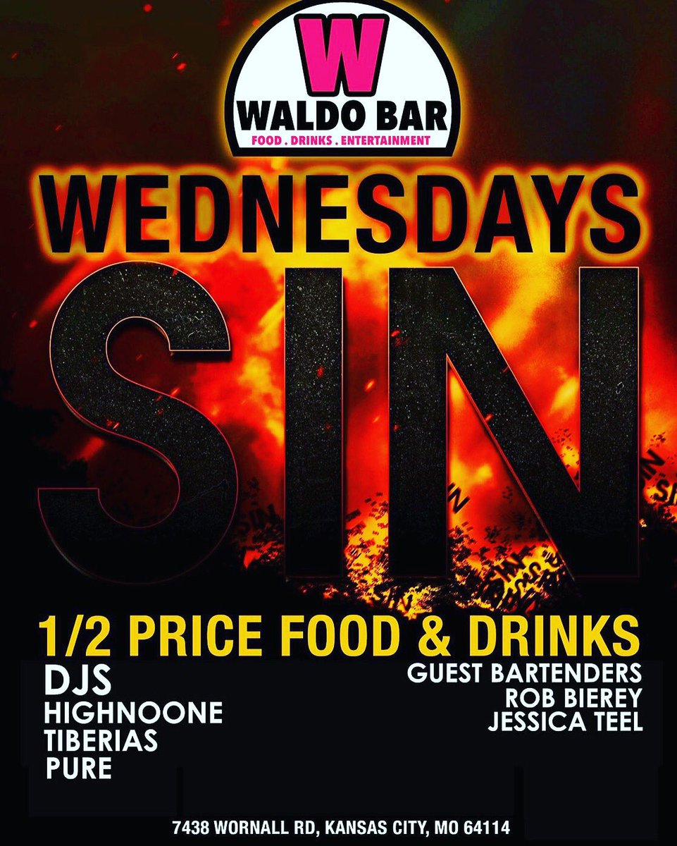 Tonight it goes down at Waldo bar 1/2 drinks 3 Djs no cover