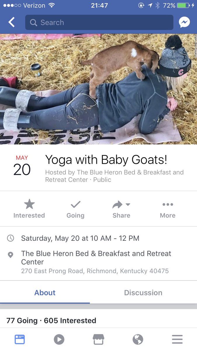 LoMcCurdy's tweet photo. Well now this is something I can get behind 100% #Yogoat https://t.co/VgALZ6oagP