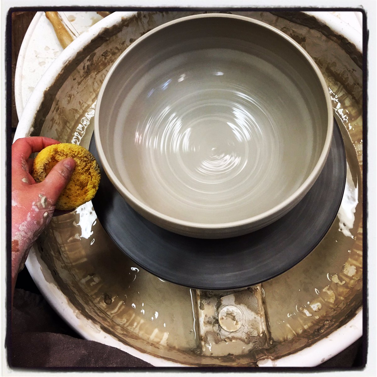 A day in the office is balanced by a night in the studio #pottery #muskoka #bracebridge #supporthandmade #carmensomervillepottery #lovemyjob