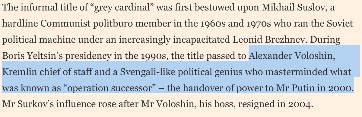 Alexander Voloshin: Svengali-like political genius who masterminded the handover of power to Putin in 2000
