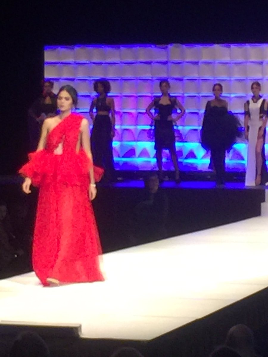 FashionablyATX's tweet photo. Congratulations to Veronica Lozano, the winner of The University Cooperative Society Best Collection award #UTSYNTHESIS https://t.co/wRzgEzrPS9