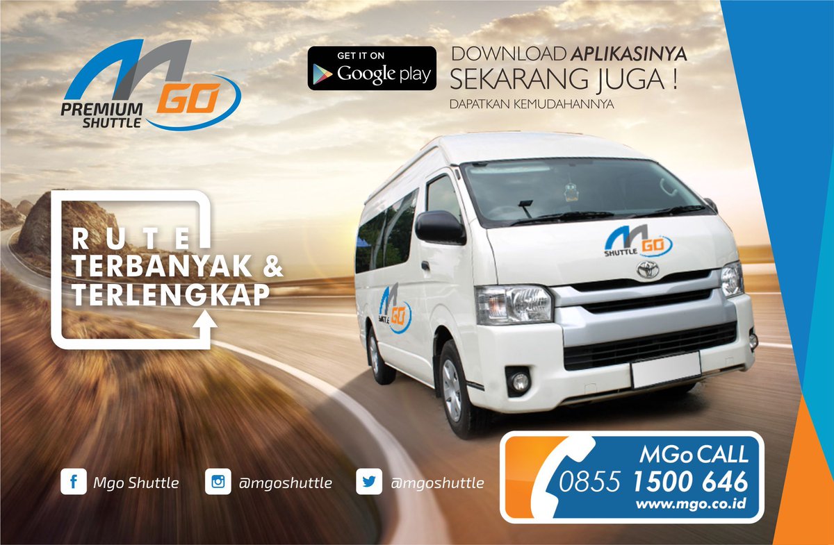 yuk update info tentang MGo Shuttle
1. Via MGo call 0855-1500-646
2. Aplikasi android⠀
3. Official website kita ya (Download E-Book)