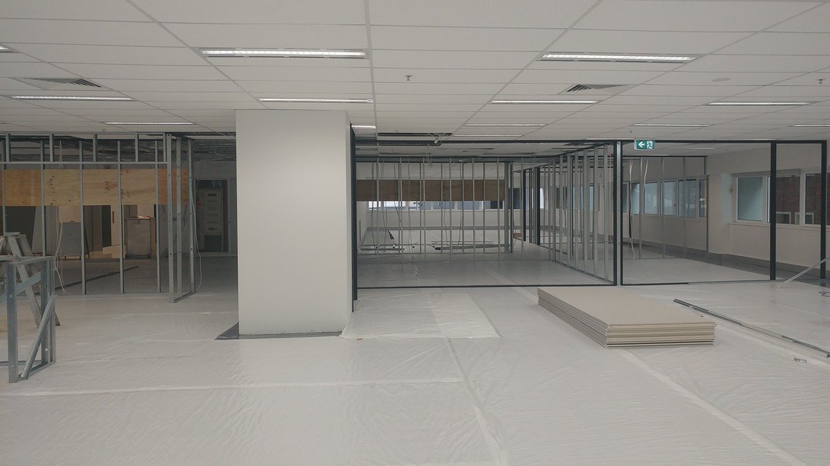 PriorityBuild's tweet photo. Behind the Scenes: Our Construction Team has been busy with these spec fitouts in Creek Street #prioritybuilding #specfitouts #brisbane https://t.co/3LxoYx7Bi5