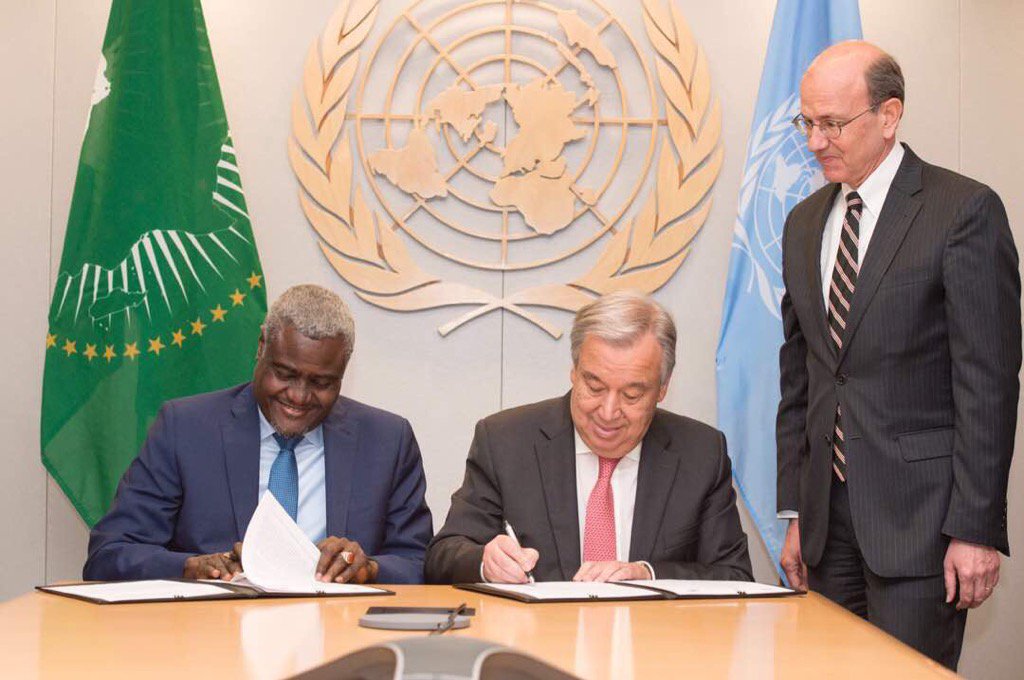 NgogaFred's tweet photo. The AU and UN signed a strategic partnership framework on peace and security. https://t.co/RIZLU8kXkB