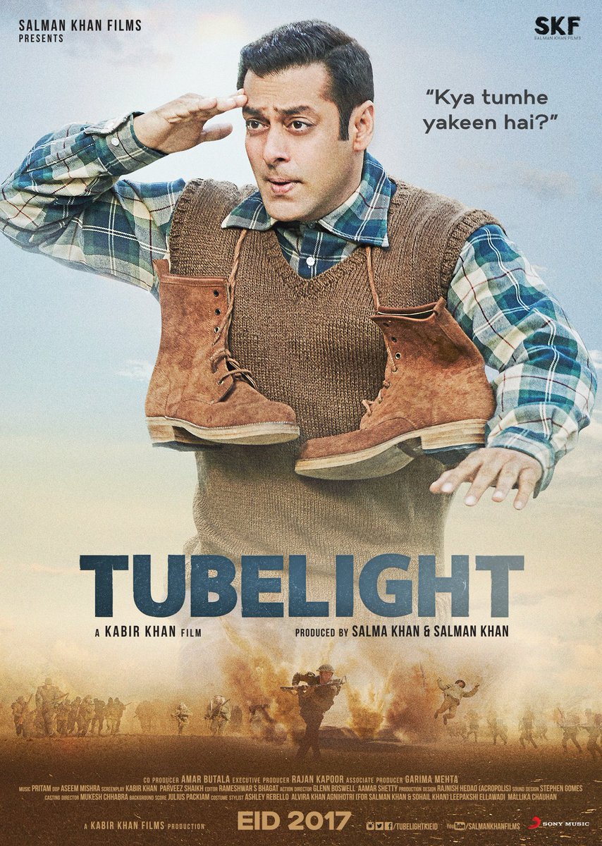 SabinaLamba's tweet image. #SalmanKhan’s innocence meets a bloody war in #Tubelight"s new poster.☺👌#eid2017
#SalmanKaSalaam #TubelightKiEid 
 indianexpress.com/article/entert…