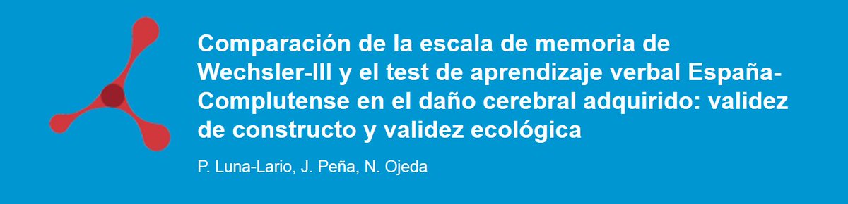 RevNeurol's tweet photo. "Comparación de la escala de memoria de Wechsler ..." RevNeurol 64(8) https://t.co/TwebdtR8u9 #neuropsicología #WMS-III #TAVEC #ArtículosRN https://t.co/hlqqvyQctb
