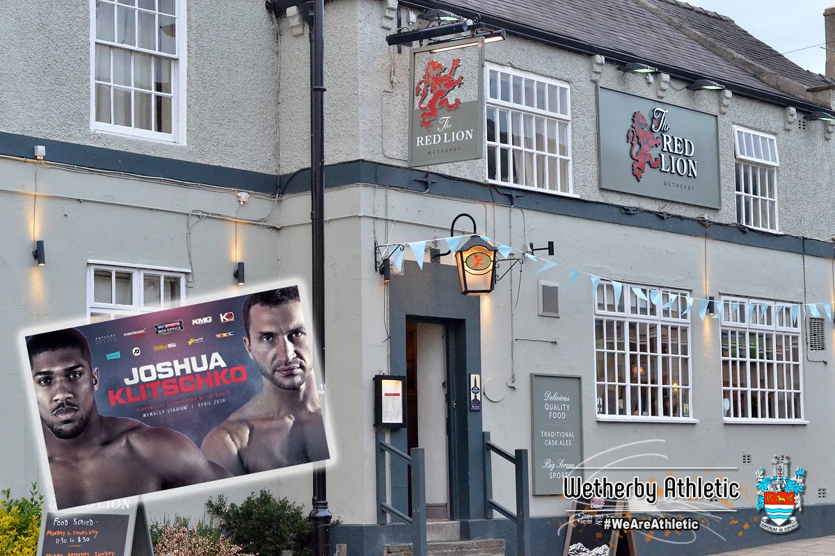 SPONSORS: Want To Watch The Joshua v Klitschko Fight? - View It In Great Surroundings At The <a href="/redlionwetherby/">David Holmes</a> ow.ly/dJwq30b0tuM
