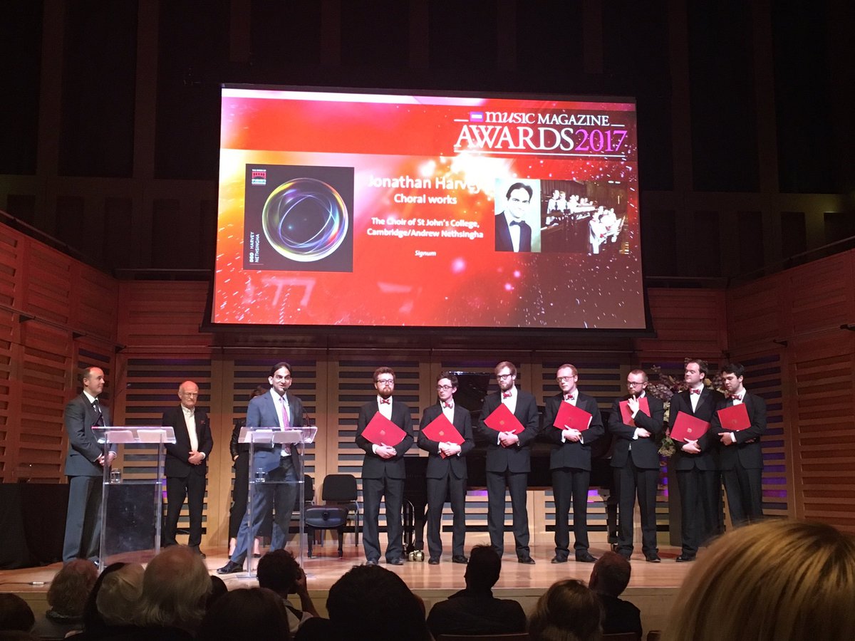 St John's College Choir (@sjcchoir) on Twitter photo WE'VE WON! We're thrilled that 'Deo' has won the award in the Choral category at #BBCMusicMagAwards, collected by <a href="/ANethsingha/">Andrew Nethsingha</a> last night WE'VE WON! We're thrilled that 'Deo' has won the award in the Choral category at #BBCMusicMagAwards, collected by <a href="/ANethsingha/">Andrew Nethsingha</a> last night