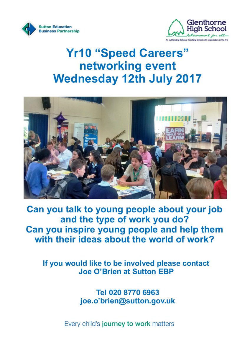 SuttonEBP's tweet image. ✳️‼️CALLING ALL EMPLOYERS‼️Can you inspire and advise young people on their career options? If so, this event is for you ✳️