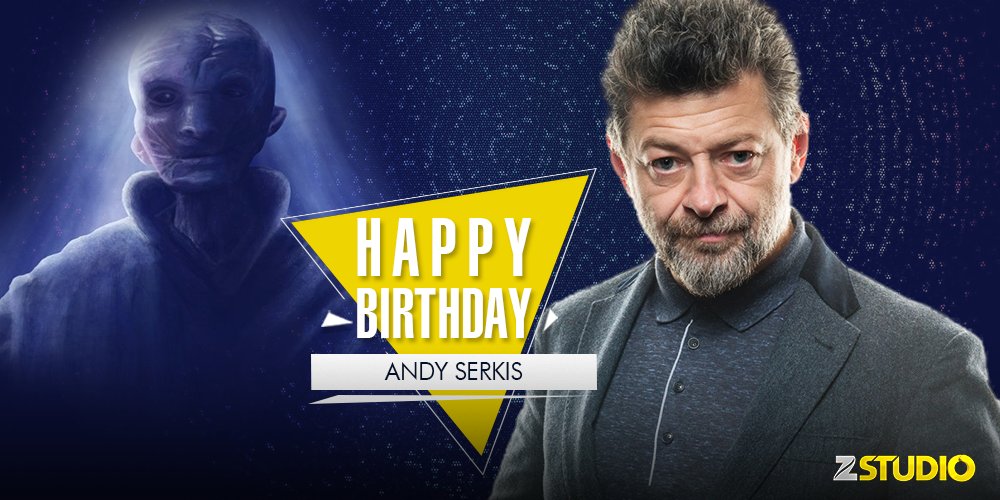 Here s wishing Andy Serkis a.k.a the supreme leader Snoke a very happy birthday! Send in your wishes! 