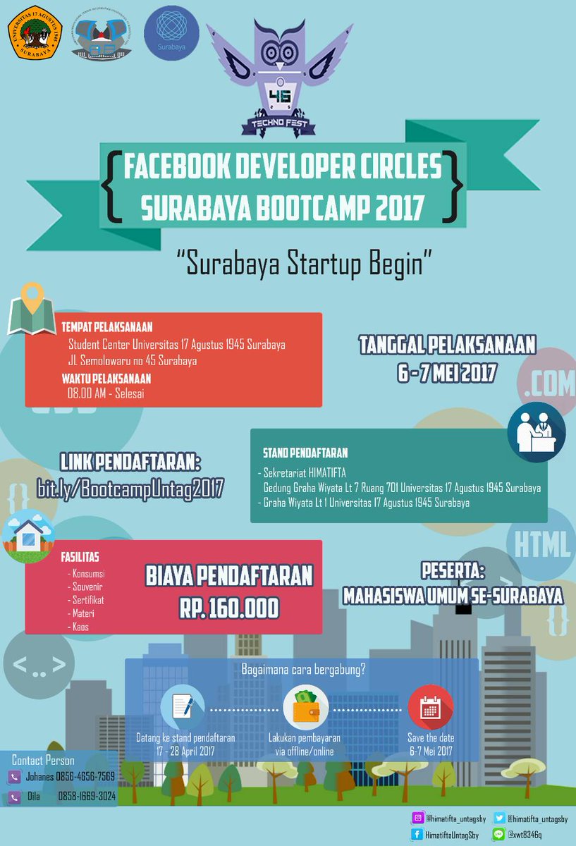 ✨HIMATIFTA Proudly Present✨
TECHNOFEST 2017 
📱CP for more information
Johanes : 085646567569
Dila : 085816693024