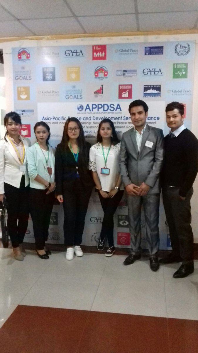 NepalGPF's tweet photo. My team from early this morning. They are busy making the event interactive/ fun filled. Happening the 1st session #youth4service #GPFnepal https://t.co/6BuFY0W1Mk