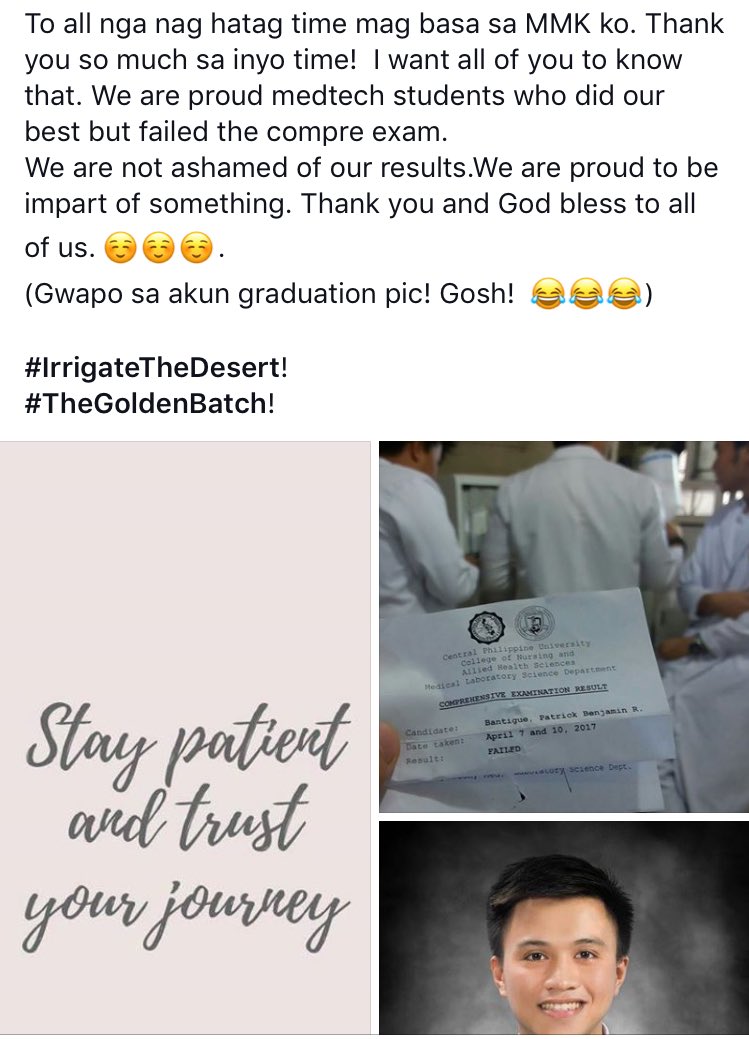 MedtechMustKnow's tweet image. Must read. Congrats, pass or fail students! You did great! #labanmedtech