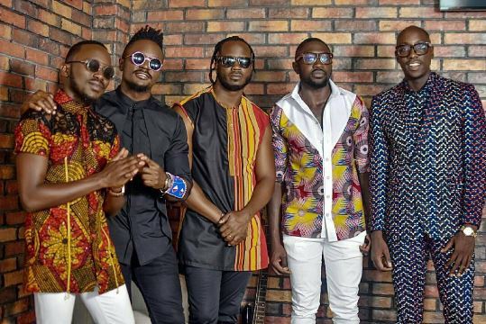 Niaje's tweet photo. NEW MUSIC ALERT; Sauti Sol Teams Up With Bebe Cool In New Hit Song ‘Mbozi za Malwa’ https://t.co/WeiBZOChbu https://t.co/nOsLuYQ7uf