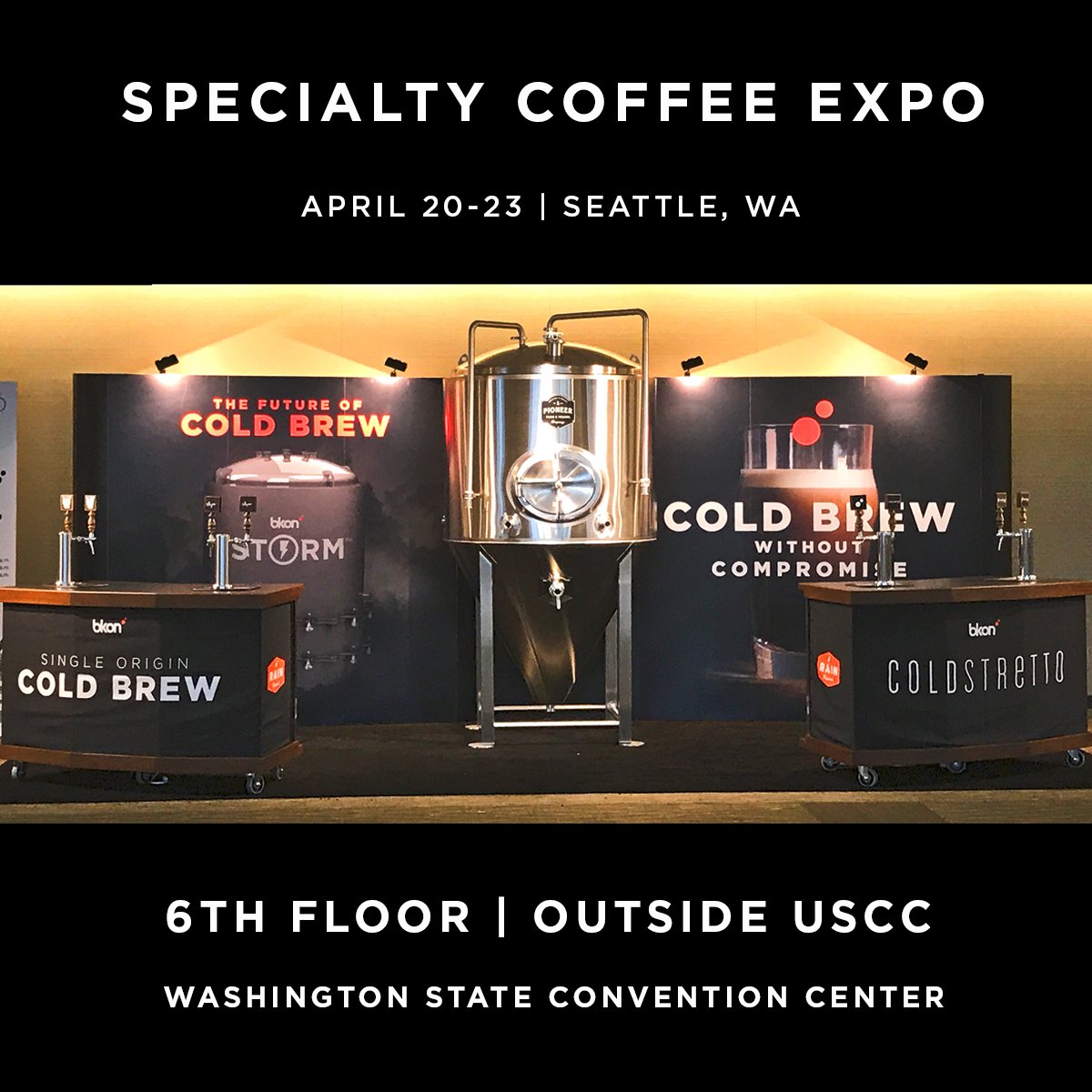 Tomorrow. <a href="/SpecialtyCoffee/">Specialty Coffee Association</a> @AllegroCoffee <a href="/CeremonyCoffee/">Ceremony Coffee</a> <a href="/ghowellcoffee/">George Howell Coffee</a> <a href="/neatcoffee/">Neat Coffee</a> <a href="/panthercoffee/">Panther Coffee</a> <a href="/ultimocoffee/">Ultimo Coffee</a> #coldbrew #coldbrewcoffee