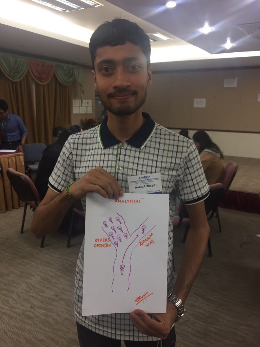 NepalGPF's tweet photo. Participants engaging in group activity about acknowledging their strengths and personality here #GPFNepal #youth4service #GlobalYouth4SDGs https://t.co/1nZfZly7II