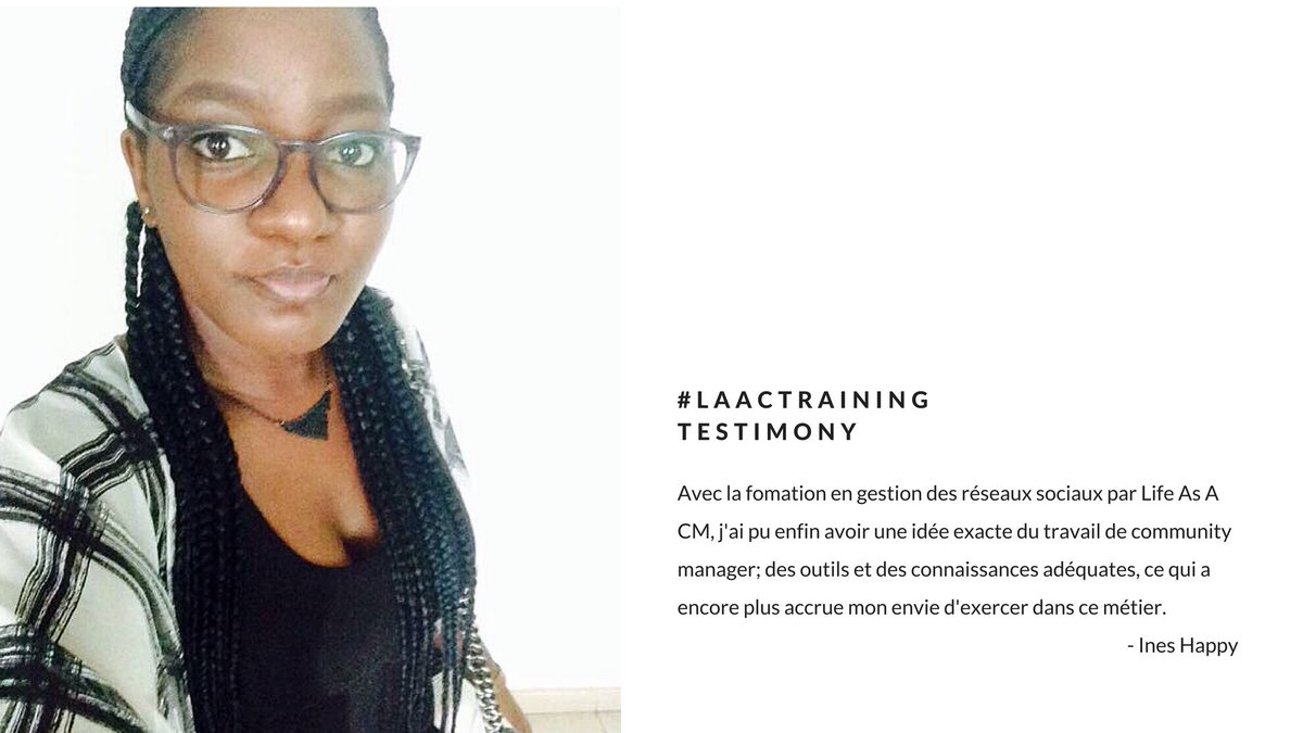 LifeAsACM's tweet photo. @HappyIN_ , Promotion 2 à #Douala nous fait son retour d'expérience du #LAACTraining .
Merci pour ta participation Ines!
😉 https://t.co/usNgTyqW0m