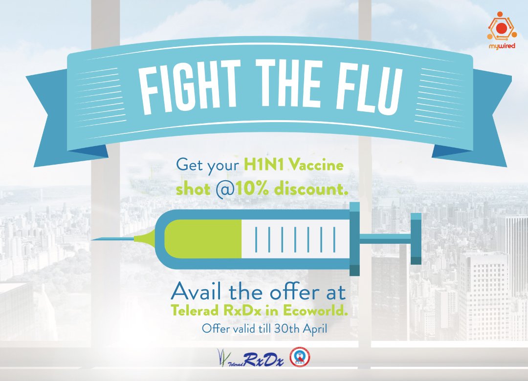my_wired's tweet photo. Stay safe this summer. Get your H1N1 Vaccine (swine flu vaccine) @10% discount only at Telerad RxDx https://t.co/uPAhThIvWL