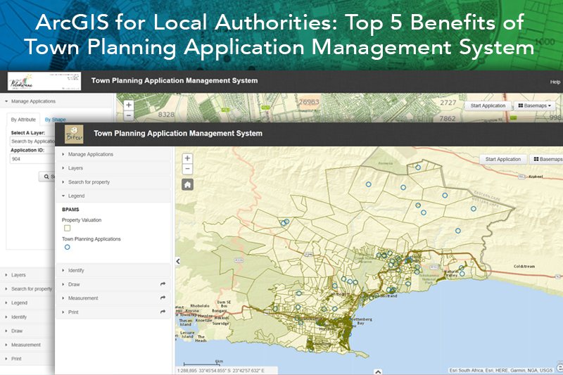 EsriSouthAfrica's tweet photo. ArcGIS for Local Authorities #AFLA Town Planning Application Management System. Top 5 Benefits of #TPAMS https://t.co/yPy4EYD649 https://t.co/TYTw97L1t3