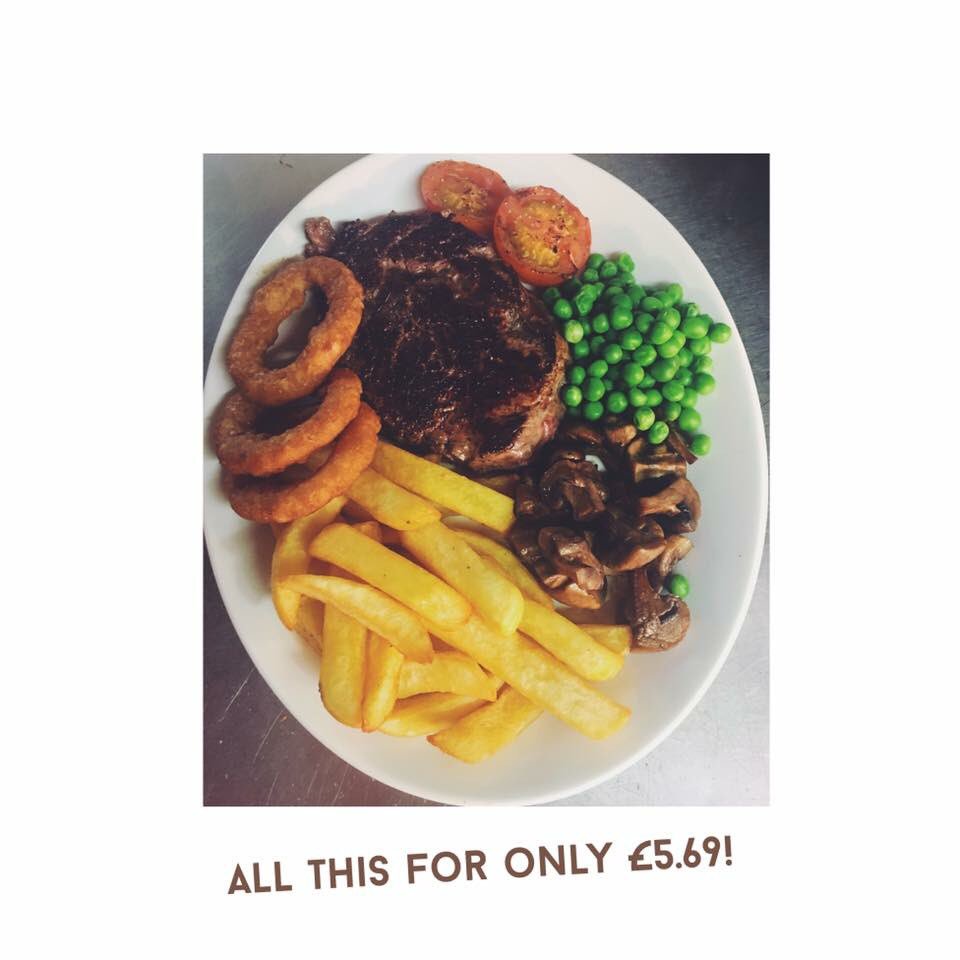 FishersPreston_'s tweet photo. Can't say no to an 8oz for £5.69😏 
Add jalapeño poppers for £1 

Mon-Wednesday deal only
#steak #fooddeal #localpub #preston #food #Deals https://t.co/x9HreqLBvx