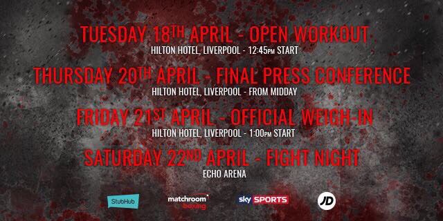 Matchroom Boxing (@matchroomboxing) on Twitter photo 📢 LIVERPOOL!
Our fight week schedule continues today at midday with the final presser <a href="/hiltonliverpool/">Hilton Liverpool</a> - All welcome 👊 #MurrayRosado 📢 LIVERPOOL!
Our fight week schedule continues today at midday with the final presser <a href="/hiltonliverpool/">Hilton Liverpool</a> - All welcome 👊 #MurrayRosado
