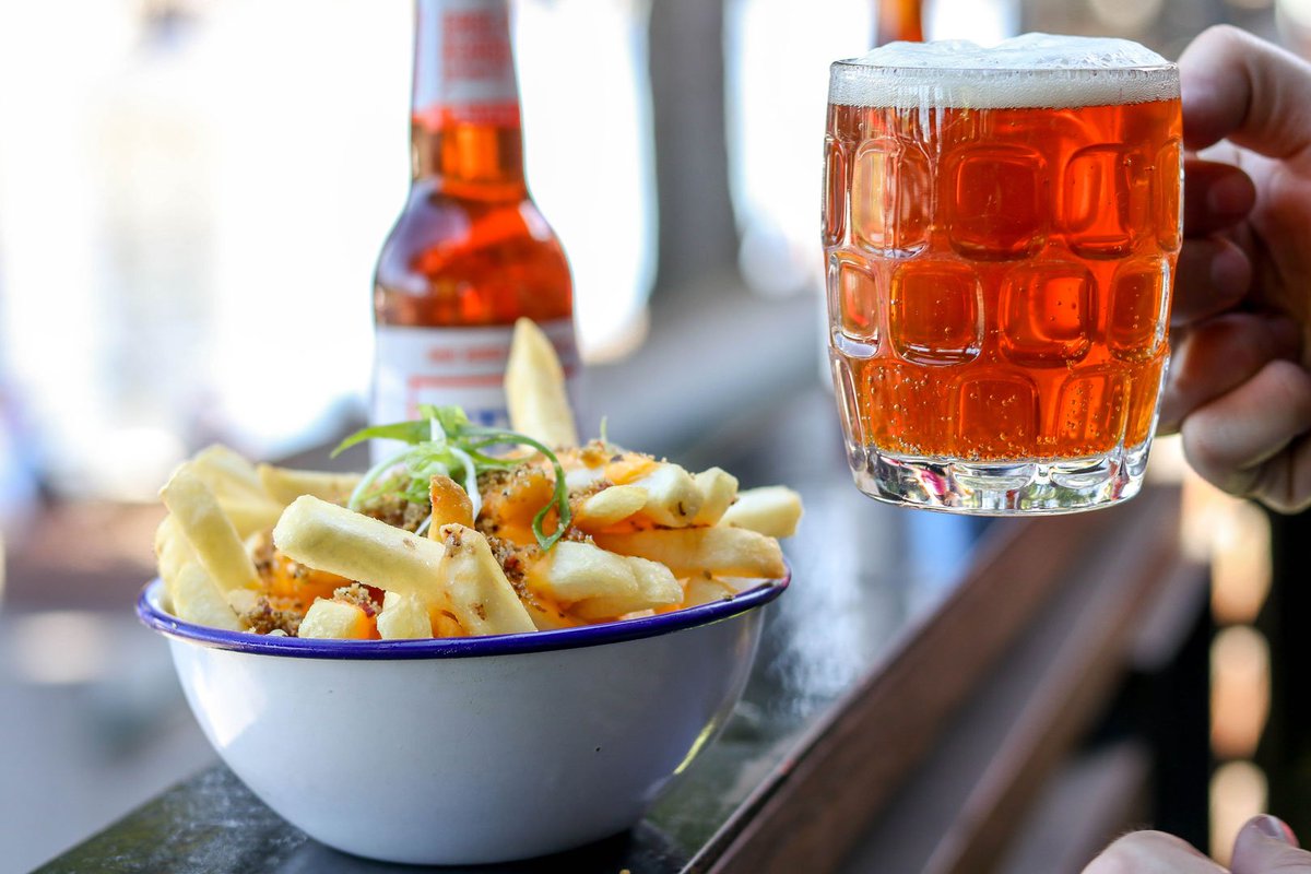 Riverlandbar's tweet photo. Another round! Nothing like some moreish drinking food to build up a thirst. 🍺
We're located below @FedSquare on Fed Wharf. https://t.co/dk5DuAvQoW