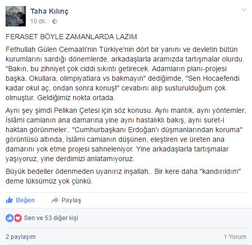 Taha Kılınç  güzel özetlemiş...