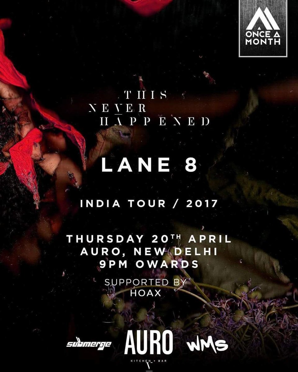 .<a href="/Lane8music/">Lane 8</a> kicks off his India tour tonight at Auro in Delhi!