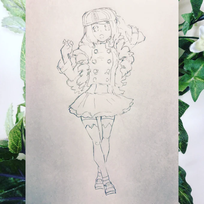 どうせ天然パーマならいっそ縦ロールにしたい\(^o^)/#illust #イラスト #ドロウ #draw #art #アート #fashion #お洋服 #天然パーマ #縦ロール #ファッション #女の子 