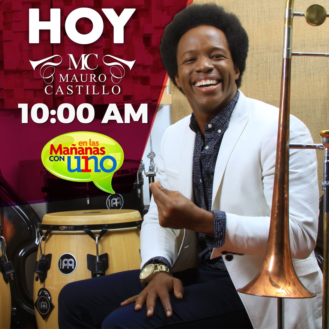 AgenciaJaque_'s tweet photo. Hoy a las 10am!! @maurocastillo estará como invitado en @MananasconUno y nos pondrá a bailar #Salsaaa 🎺💃🎶
¡Conéctados con @CanalUnoCo! 📺👌 https://t.co/sc5AYGVG17