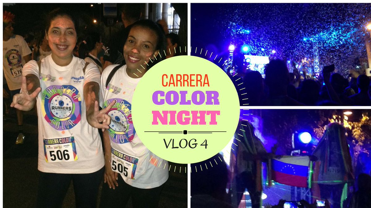 Diariode3V's tweet photo. Ayer montamos un NUEVO VÍDEO. Les mostramos nuestra experiencia en la Carrera Color Night 2017 🤗🏃‍🏃‍♀️
Link: https://t.co/Fsc5cDkIsO https://t.co/PnBy4hbq4d