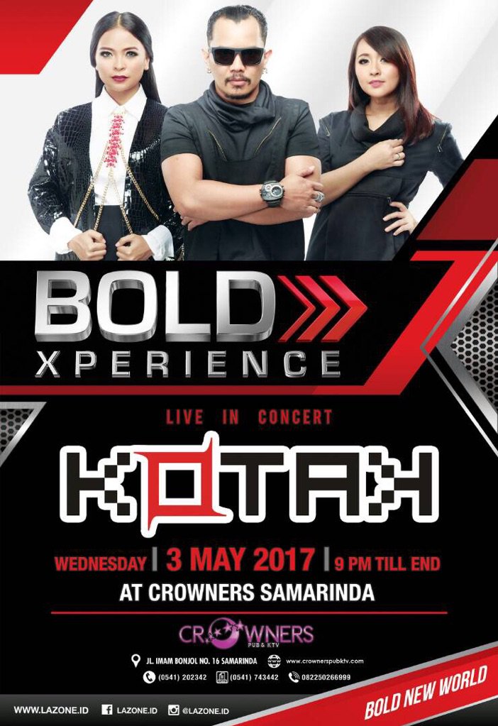 Yeahh see you kerabat RT <a href="/KK_BALIKPAPAN/">Kerabat Balikpapan</a>: Min <a href="/kotakband_/">Official KOTAK</a> tanggal 3 mei bener kah ada jadwal kotak di crown cafe samarinda kaltim.....