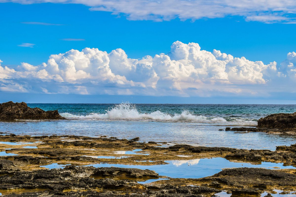 #cyprus #ayianapa #rockycoast #wave #sky #clouds #nature #reflection