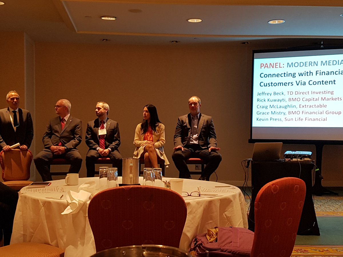 BrigetteSays's tweet photo. Watching the boss represent @TD_DirectInvest At the #gramercyforum! https://t.co/dj4WCnDfrn