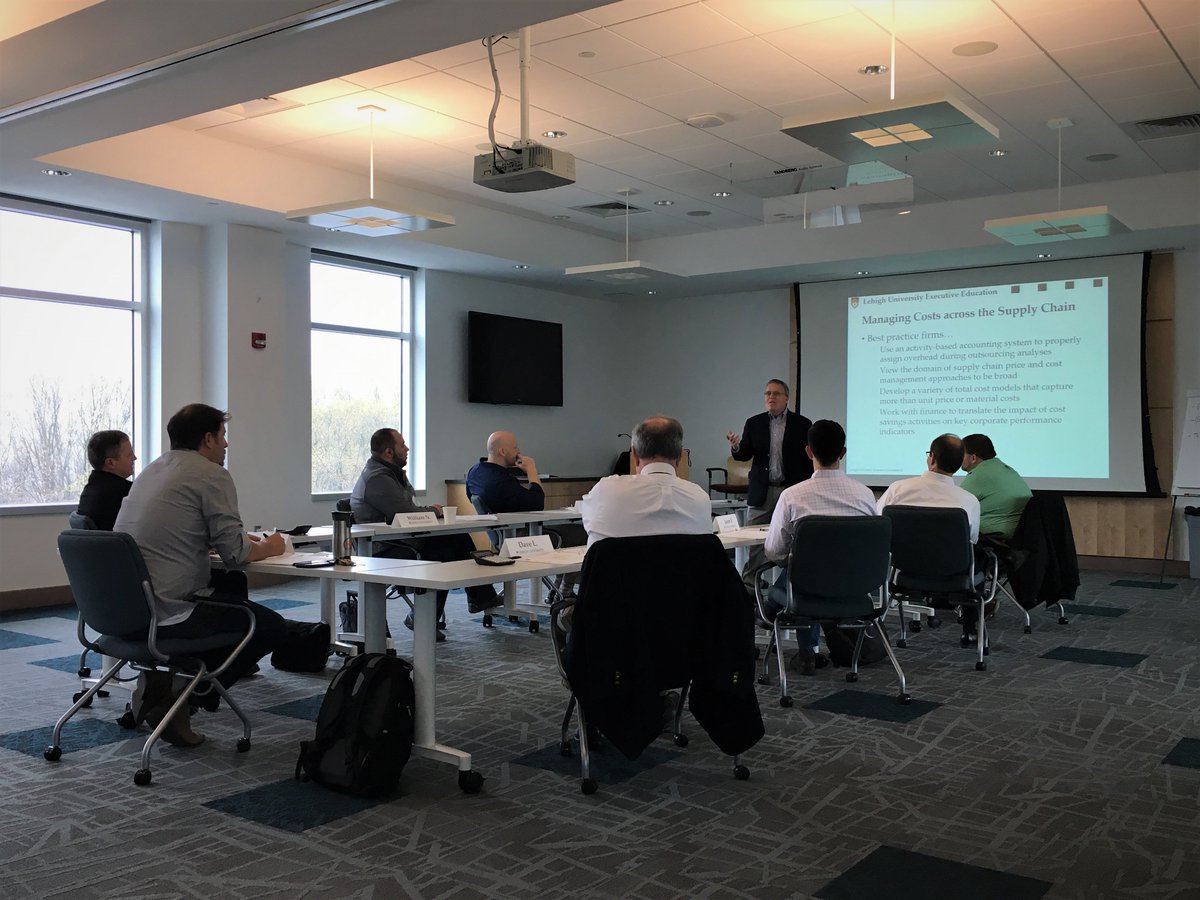 LehighExecEd's tweet photo. Exploring the exciting world of #CostManagement w/ Dr. Robert Trent on this very gray morning! https://t.co/EudnfyjJ7d
