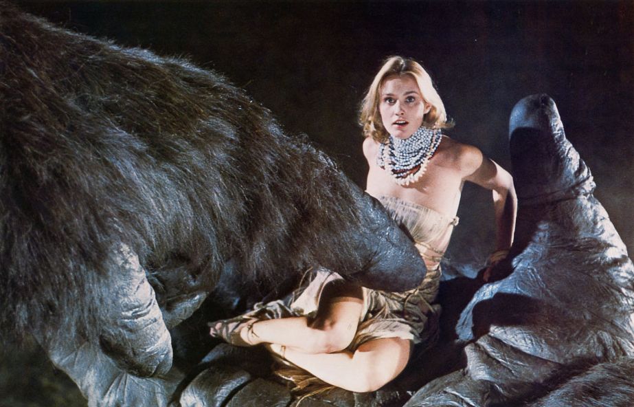 Happy birthday to Jessica Lange. Photo from King Kong, 1976. 