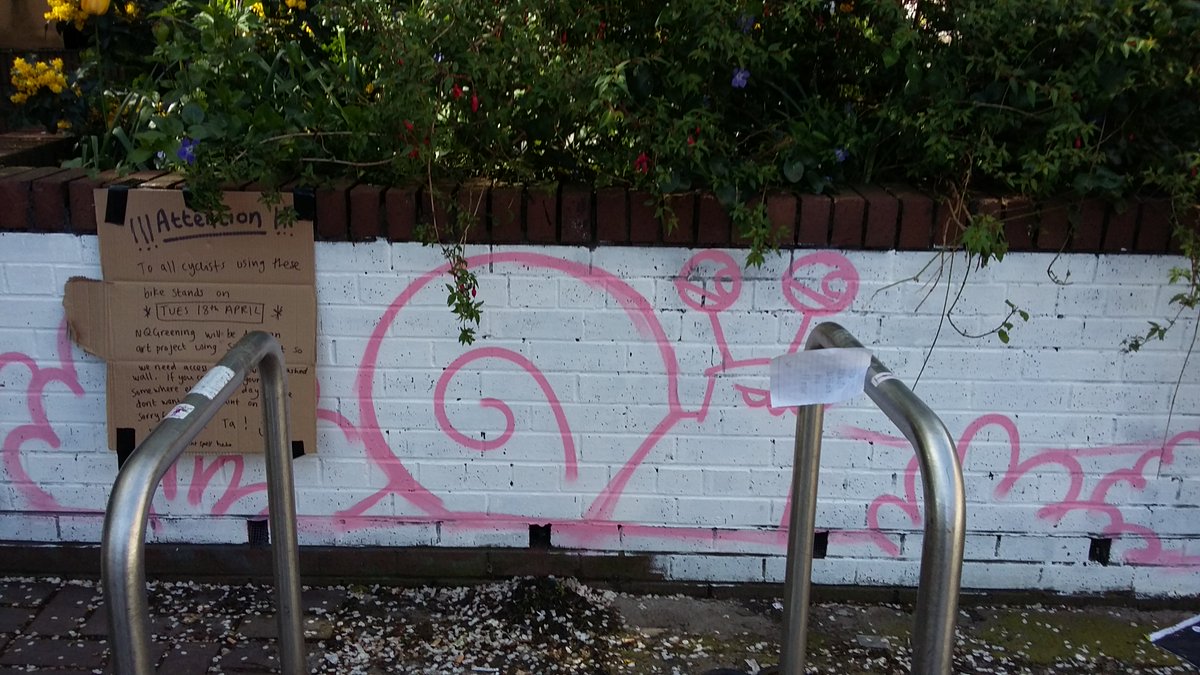 Thanks so much to <a href="/outhousemcr/">OUT HOUSE</a> and our #volunteers for helping us create a fabulous wall for the Northern Quarter Pocket Park! #placemaking